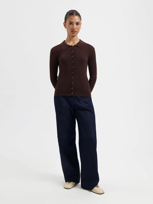 Xena | Dark Brown Knit